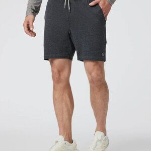 Men's Vuori Ponto Performance Shorts Gray Size M Dream Knit Performance Lounge